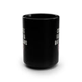 Coffee Faith & Big Plans mug | Black 15oz ceramic