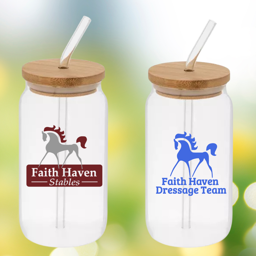 Faith Haven 16oz Glass Tumbler