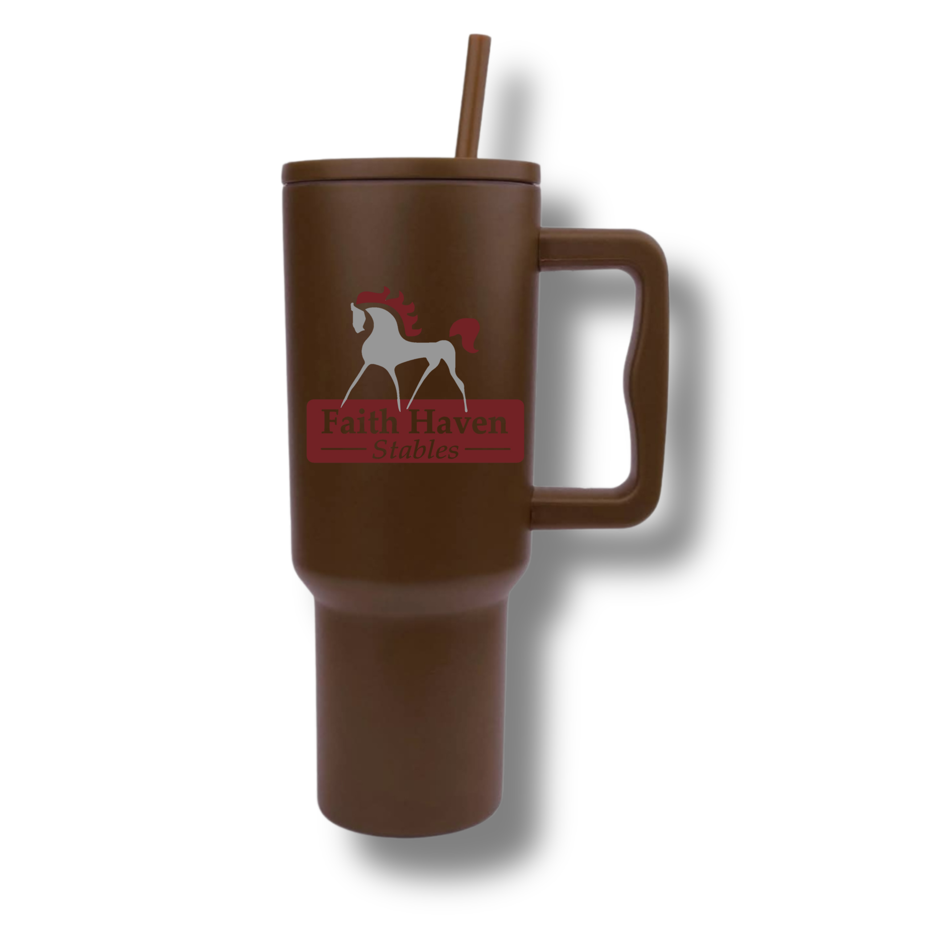 Faith Haven Stables 40oz Insulated Tumbler - Equestrian Stainless Steel Drinkware
