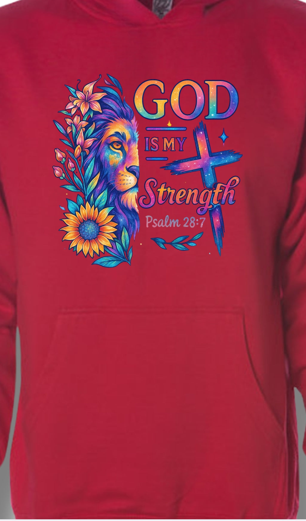 Pre-Order:God Is My Strength: Inspirational Hoodie