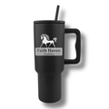 Faith Haven Stables White Logo 40oz Insulated Tumbler - Equestrian Stainless Steel Drinkware
