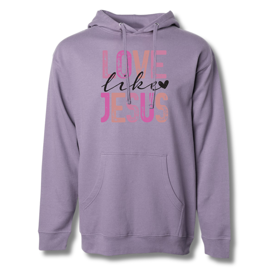 Pre-Order: Love Like Jesus Plum Hoodie
