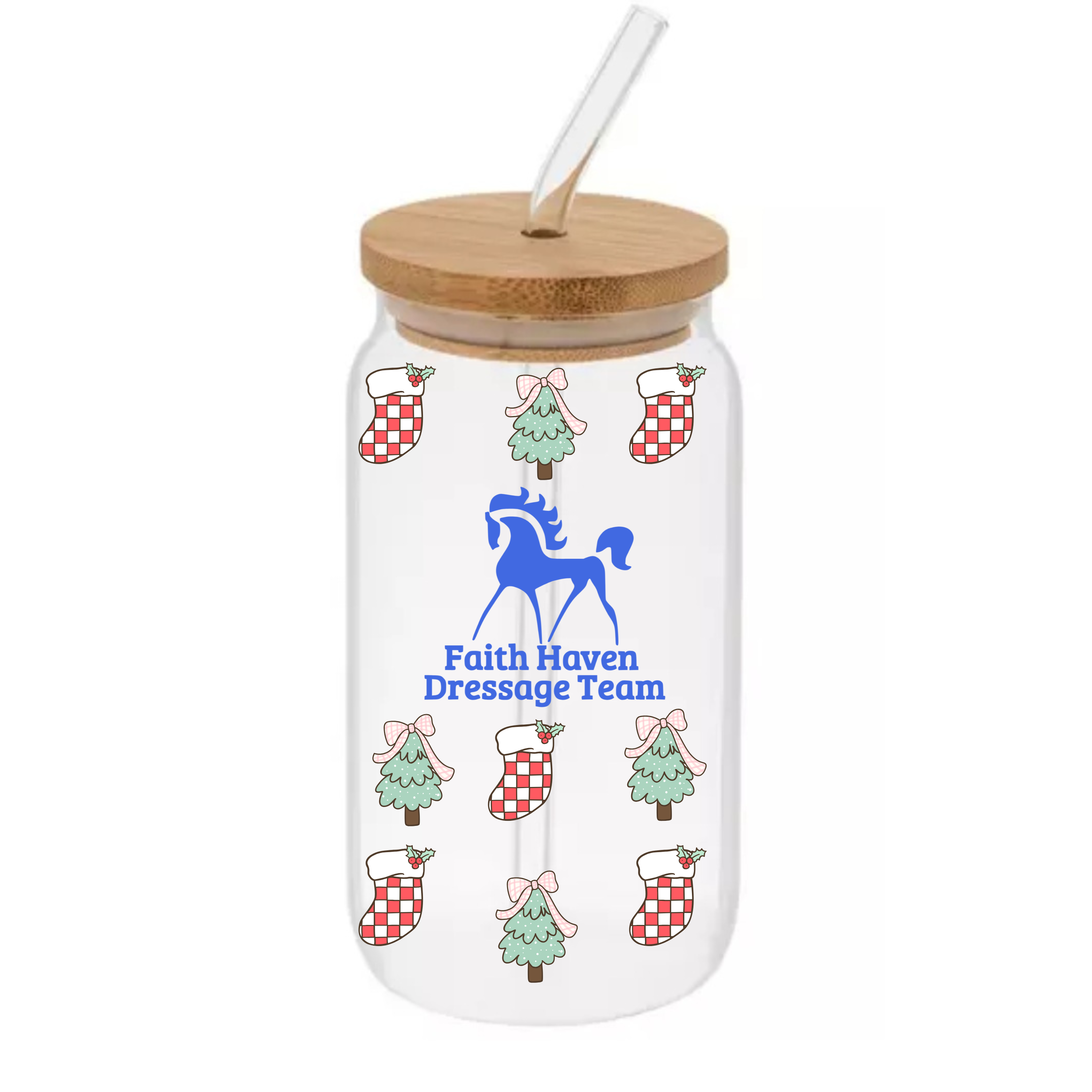 Faith Haven Holiday 16oz Glass Tumbler