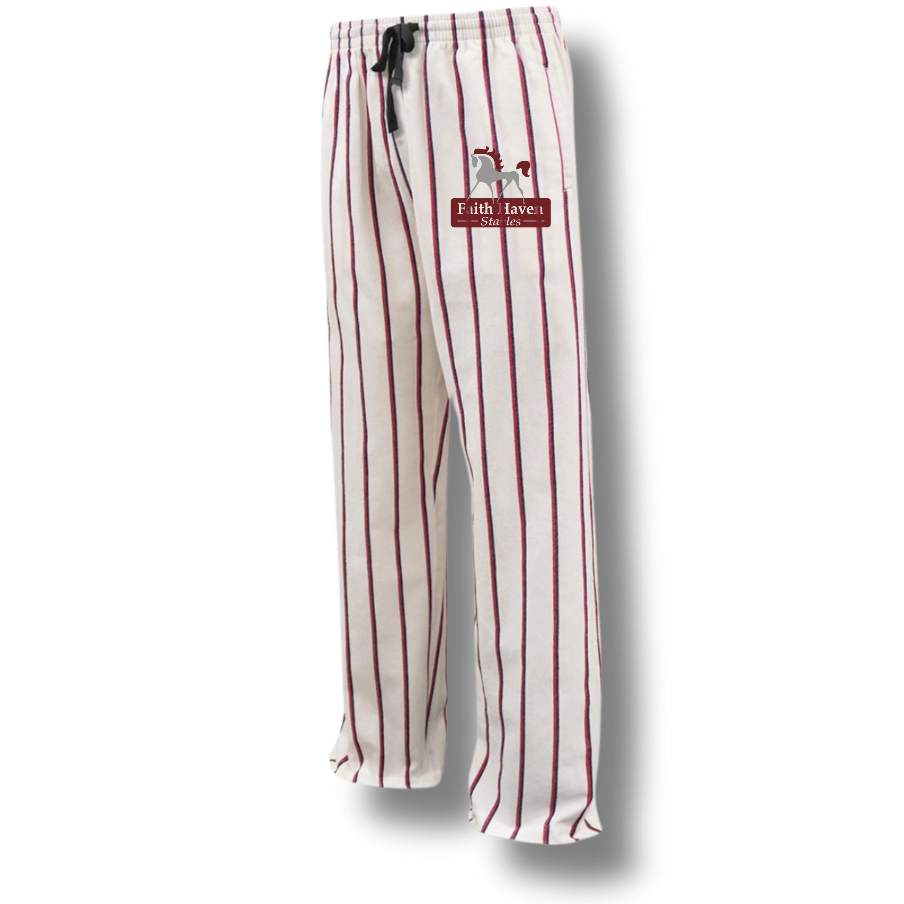 Faith Haven Women's Striped Flannel Lounge Pants