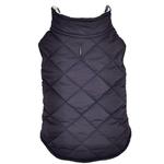 Reversible Fleece Lined Puffer Dog Coat - Pink Plaid