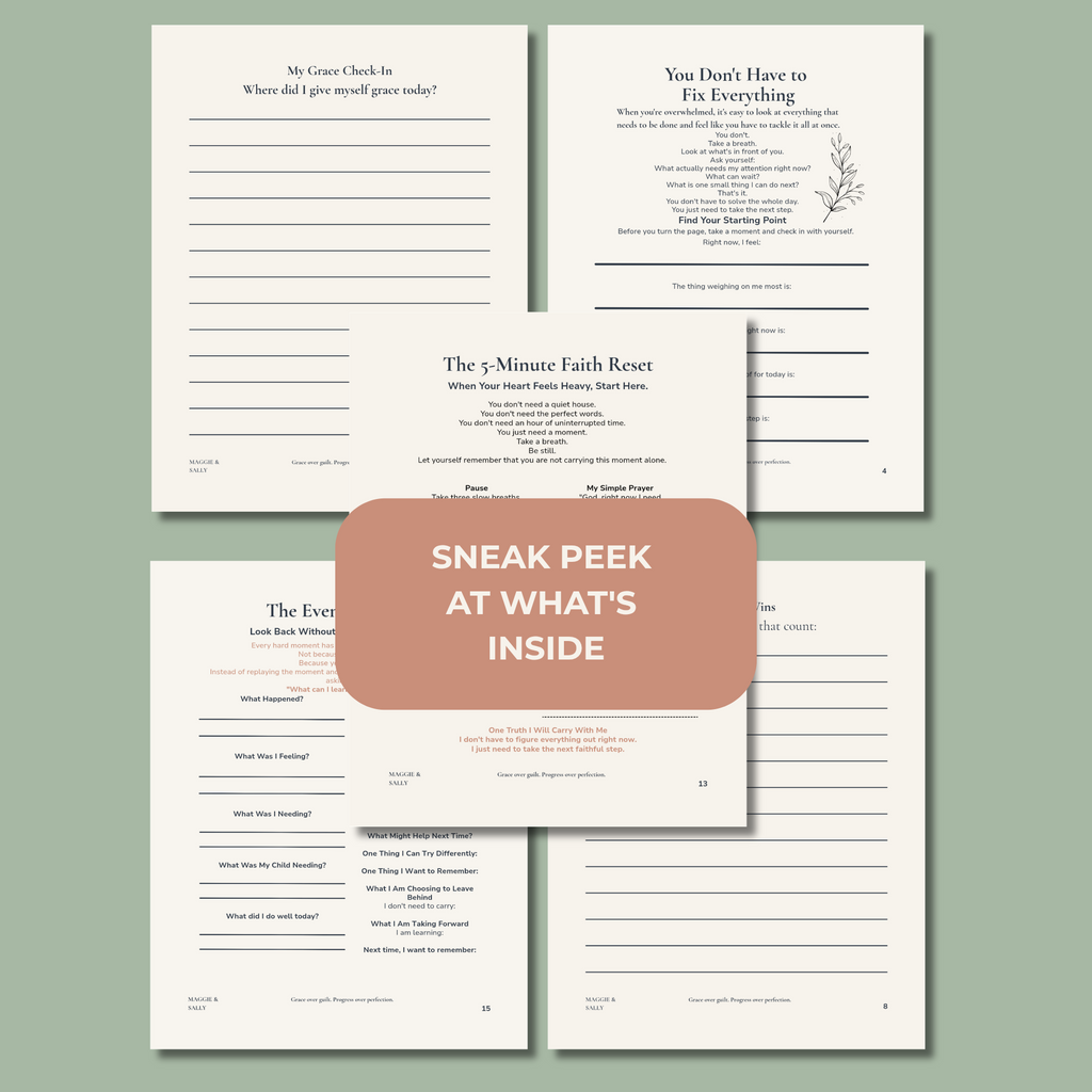 The 5-Minute Mom Reset | Printable Toolkit for Overwhelmed Moms