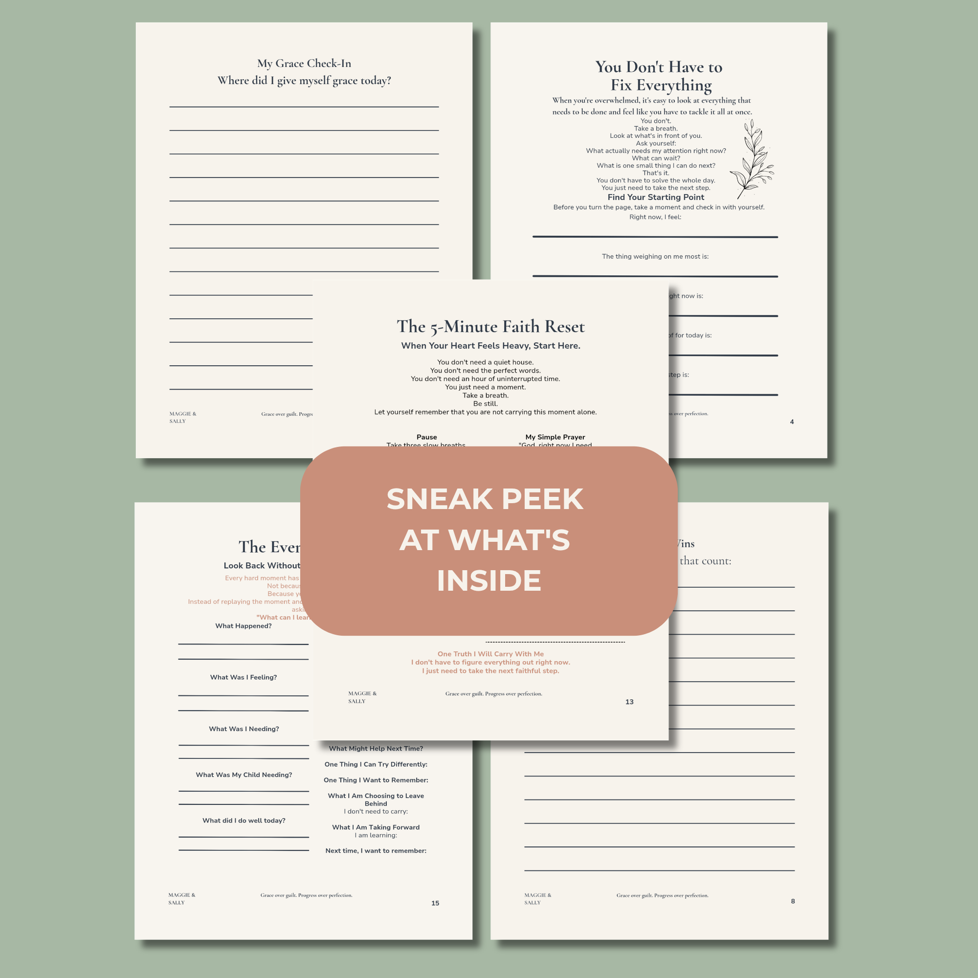 The 5-Minute Mom Reset | Printable Toolkit for Overwhelmed Moms