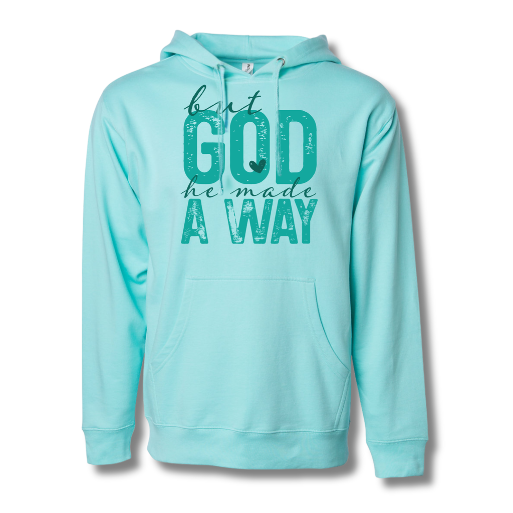 Pre-Order: But God Waymaker Sky Blue Hoodie