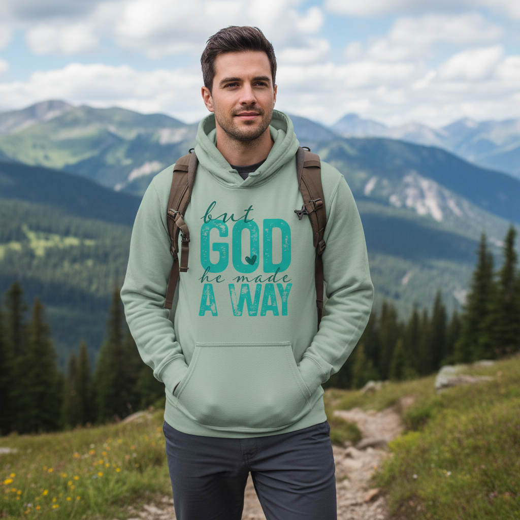 Pre-Order: But God Waymaker Sage Hoodie